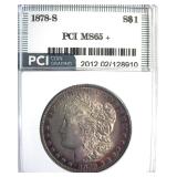 1878-S Morgan MS65+ LISTS $575