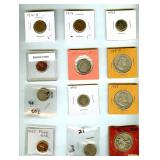 1853-1977 1C-50C Some Silver Some Proof 12 Pc Lot