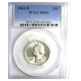 1963-D Quarter PCGS MS65