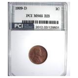 1929-D Cent MS65 RB LISTS $250
