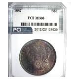 1887 Morgan MS66 LISTS $425