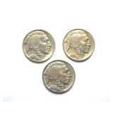 1935x2 1936 Nickel BU 3 Pc Buffalo Lot