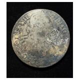 1800 8 Reales Silver Crown China Chopmarks