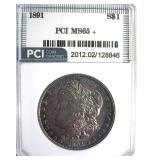 1891 Morgan MS65+ LISTS $4500