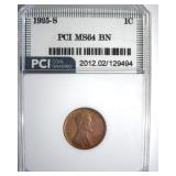 1925-S Cent MS64 BN LISTS $500