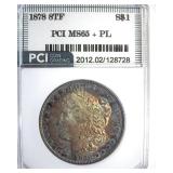 1878 8TF Morgan MS65+ PL LISTS $10000