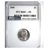 1940 Nickel MS67+ FS LISTS $725