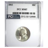 1941 Quarter MS67 LISTS $285
