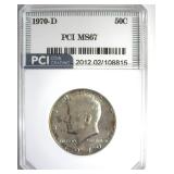 1970-D Kennedy MS67 LISTS $6500