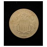 1873 Shield Nickel Nice Circ