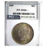 1886 Morgan MS66+ LISTS $750