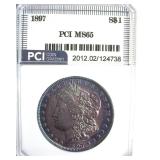 1897 Morgan PCI MS65 Great Color