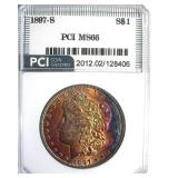 1897-S Morgan MS66 LISTS $1650