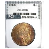 1880-S Morgan MS67 LISTS $1100