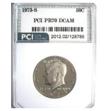 1973-S Kennedy PR70 DCAM LISTS $1650