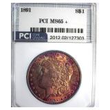 1891 Morgan MS65+ LISTS $4500