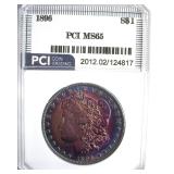 1896 Morgan PCI MS65 Stunning Color