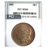 1902 Morgan MS66 LISTS $1000