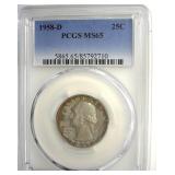 1958-D Quarter PCGS MS65 Subtle Toning