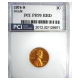 1974-S Cent PR70 DCAM RD LISTS $10000