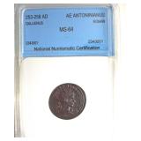 253-258 AD Gallienus MS64 Ancient Rome