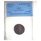 268-270 AD Claudius II MS64 Ancient Rome