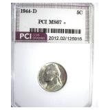 1944-D Nickel MS67+ LISTS $215