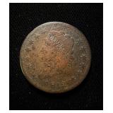 1812 Large Cent LD VG+ Rare