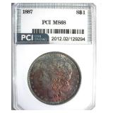 1887 Morgan MS68 LISTS $30000