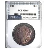 1891 Morgan MS65 LISTS $2400