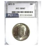 1971-D Kennedy PCI MS67