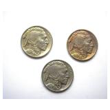 1936x2 1937 Nickel BU 3 Pc Buffalo Lot