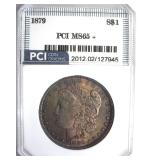 1879 Morgan MS65+ LISTS $775