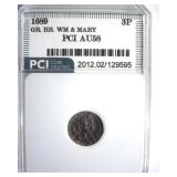 1689 3 Pence PCI AU58 Great Britain