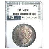 1885 Morgan MS66 LISTS $435