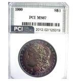 1900 Morgan MS67 LISTS $5000