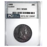 1960 Franklin PCI MS69 CAMEO Unlisted