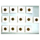1914-1932 1C 13 Pc Lincoln Cent Lot