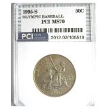 1995-S 50C Olympic Baseball PCI MS70