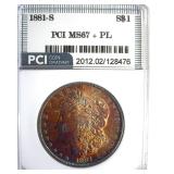 1881-S Morgan MS67+ PL LISTS $4500