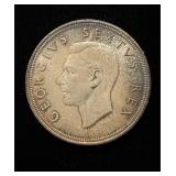 1949 Silver 5 Shillings Gem UNC