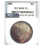 1896 Morgan MS66 PL LISTS $1250