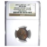 1890 1/4P NGC MS64 BN Great Britain