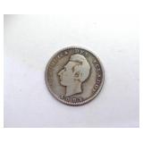 1891/89 2 Decimos VF Ecuador Lima