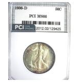 1936-D Walking Liberty MS66 LISTS $1125