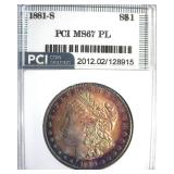 1881-S Morgan MS67 PL LISTS $2500