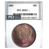 1885 Morgan MS67+ LISTS $4250