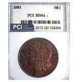 1891 Morgan MS64+ LISTS $800