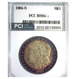 1904-S Morgan MS64+ LISTS $8000