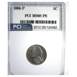 1996-P Nickel MS68 FS LISTS $2700